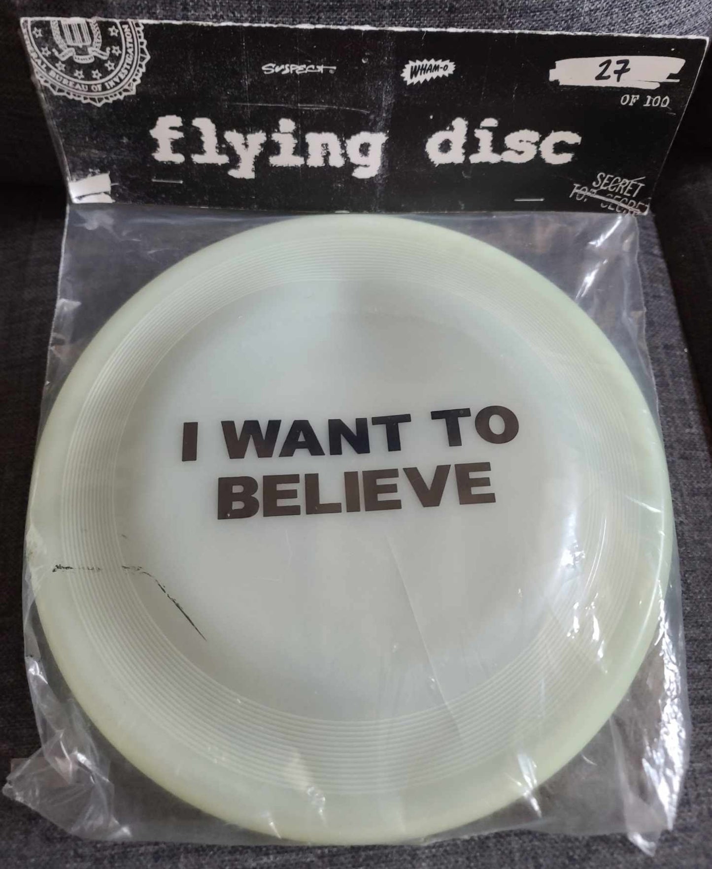 I Want To Believe - Flying Disc-Frisbee