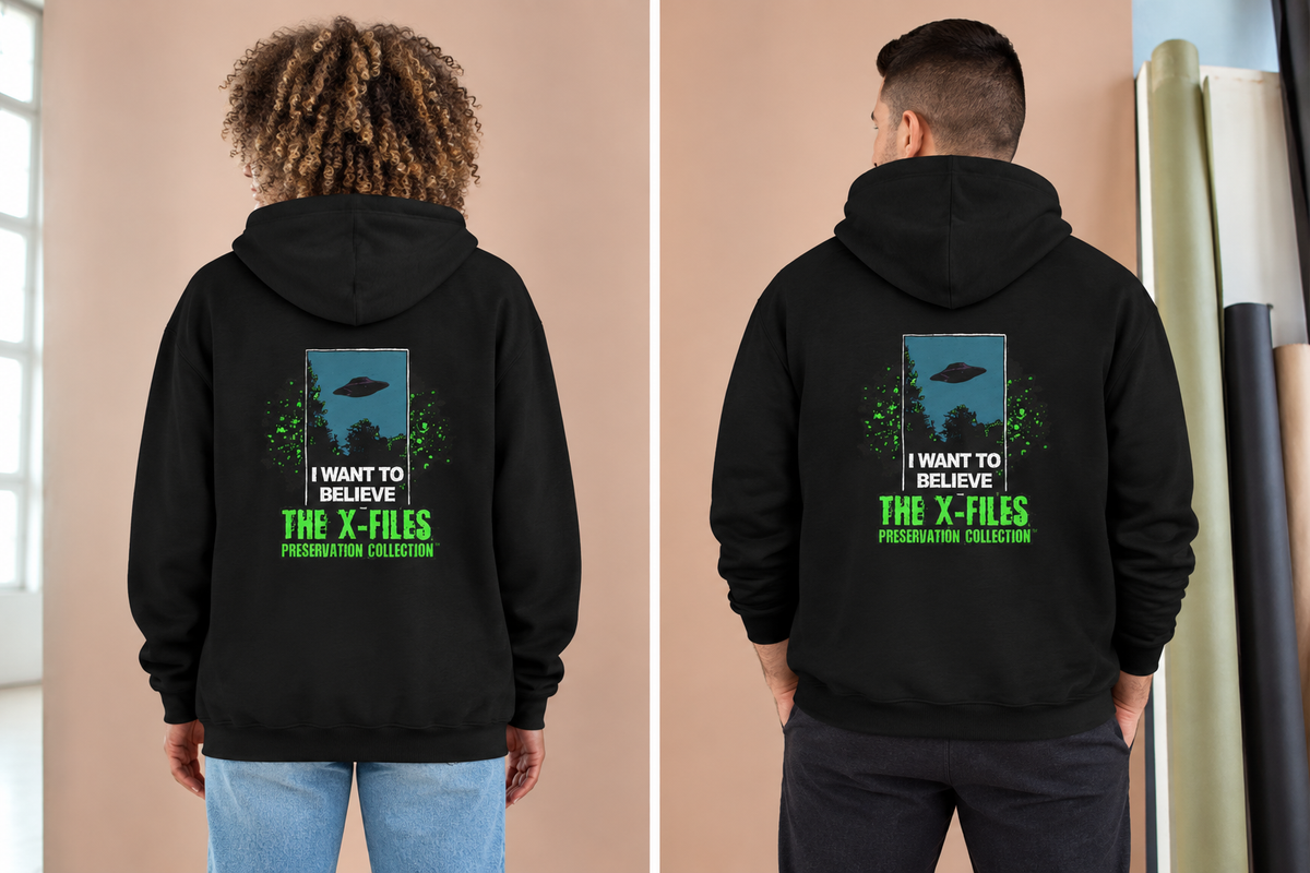 X‑Files "I Want to Believe" Hoodie — Retro UFO Alien Graphic Pullover