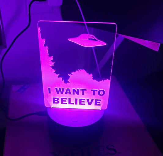 X-Files - I Want To Believe color changing light