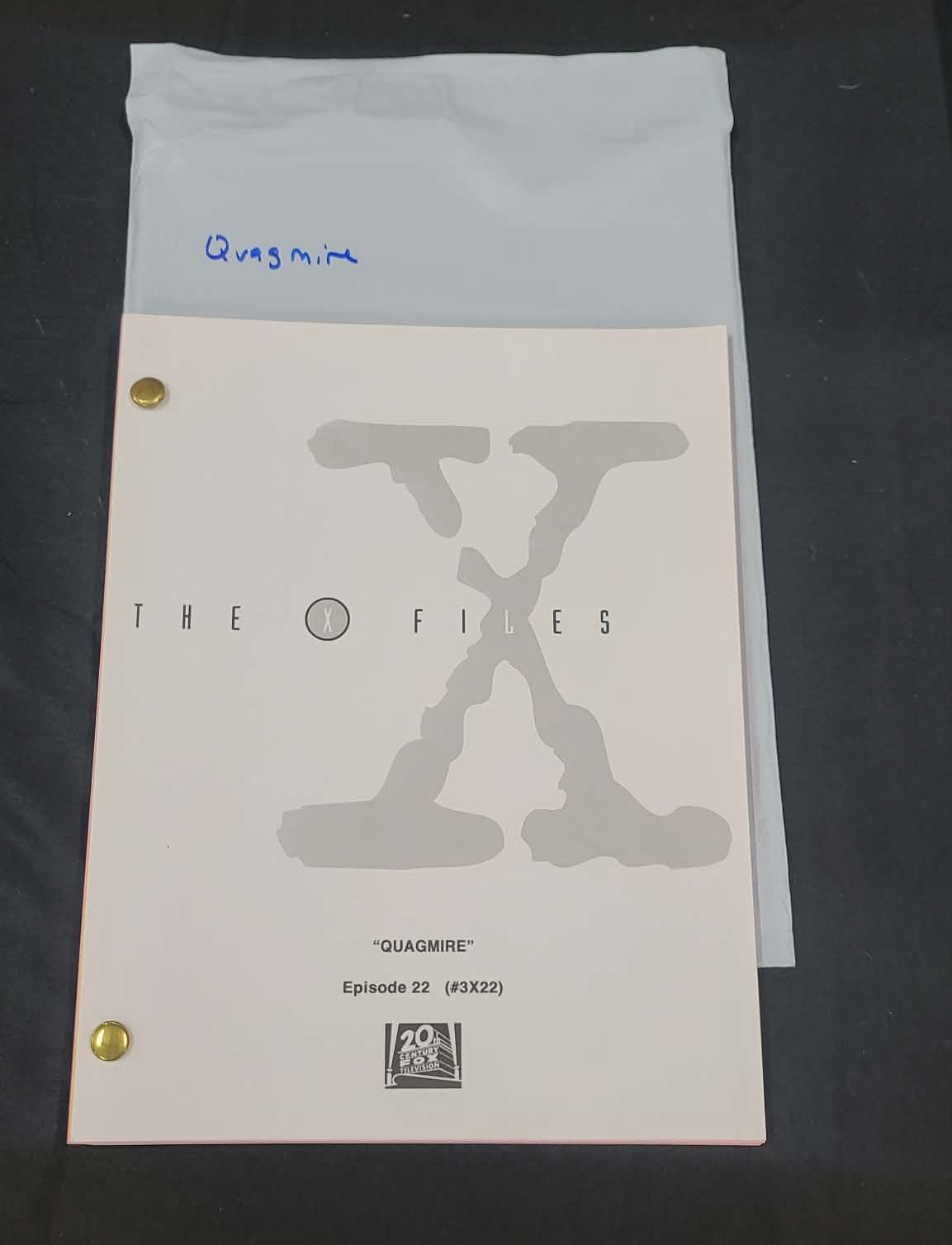 *X-Files - Original Production Used Script -QUAGMIRE