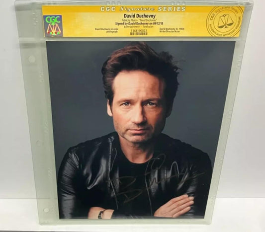 X-Files- David Duchovny CGC Graded Autographed Photograph