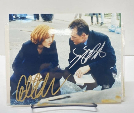 X-Files-Autographed Photo by Gillian Anderson & Robert Patrick