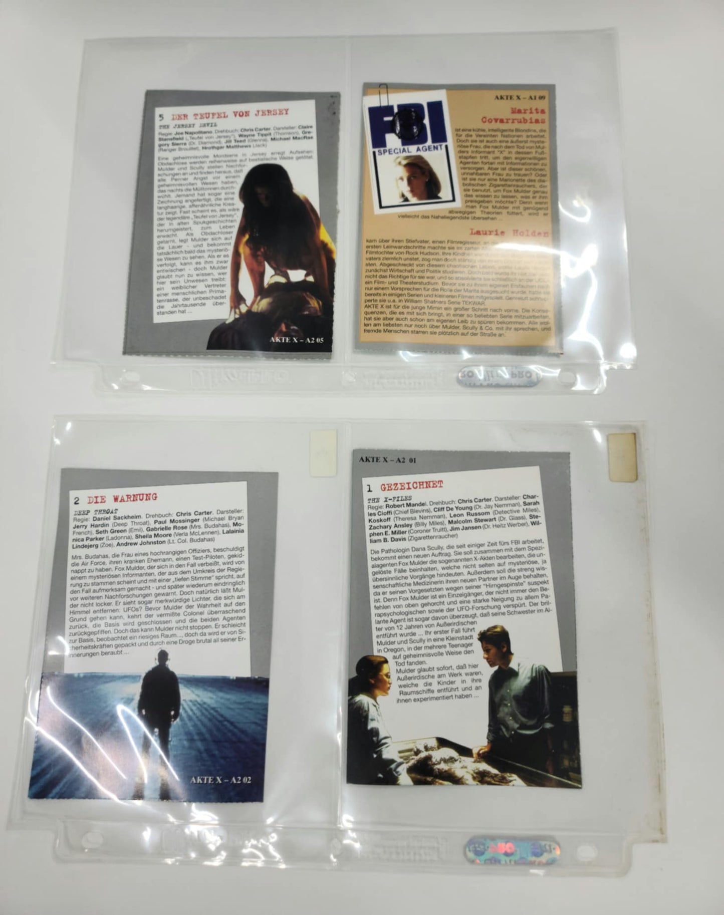 X-Files - International Tear Out Collector Cards