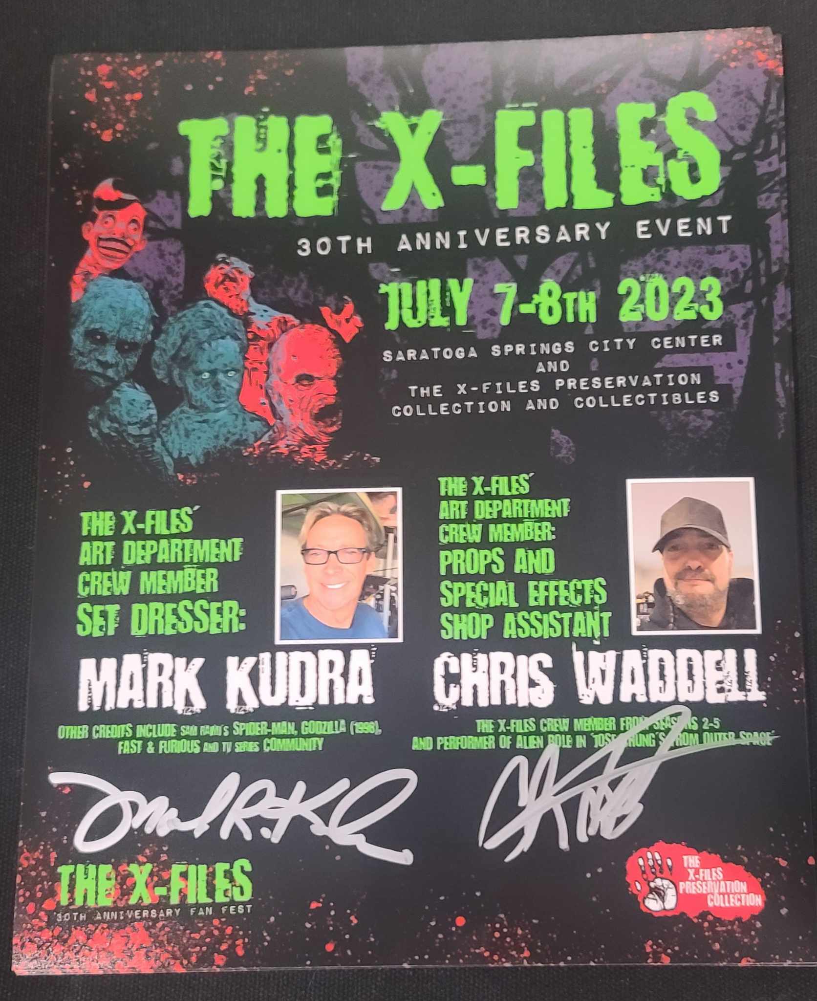 XFP Fan Fest Poster Print - Autographed by Mark Kudra and Chris Waddel ...