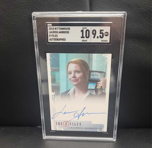 Lauren Ambrose (Agent Einstein) X-Files Graded Autograph Card