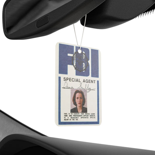 Agent Dana Scully Badge Car Air Freshener-XFP Direct