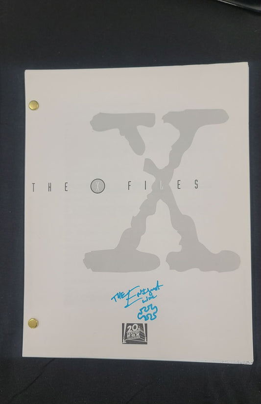 *X-Files - Production Copy Script - HUMBUG autographed by The Enigma Live