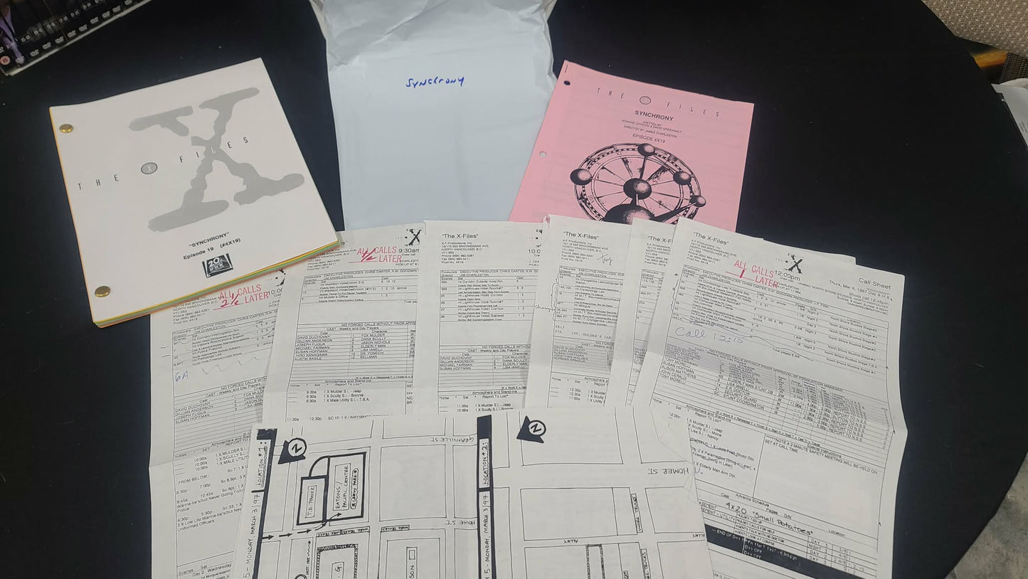 *X-Files - Original Production Used Script - Synchrony