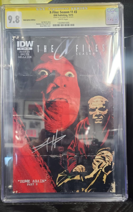 X-Files: Season 11 #3 - IDW Publishing 10/15 - CGC Graded 9.8 - Autographed by Joe Harris