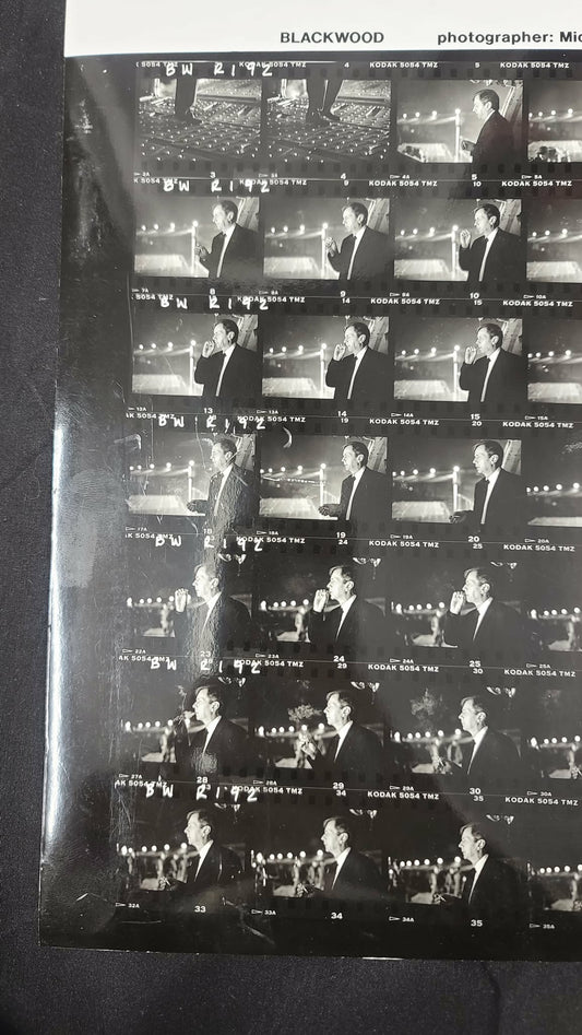 *X-Files- Original Production Used Contact Sheet - FIGHT THE FUTURE (BLACKWOOD) - CSM  Cigarette Smoking Man