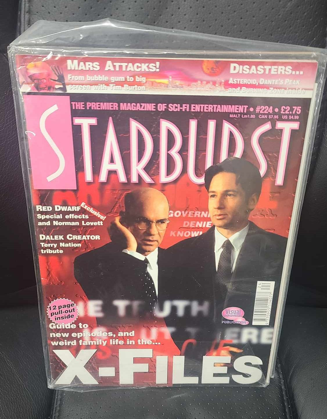 Starburst Magazine  #224 - Xfiles Magazine - David Duchovny Mitch Pileggi