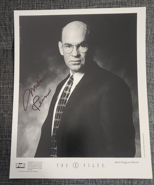 X-Files Press Photo -Skinner -Autographed by Mitch Pileggi - (JAB)