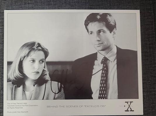 X-Files Press Photo - Autographed by Gillian Anderson - (JAB)