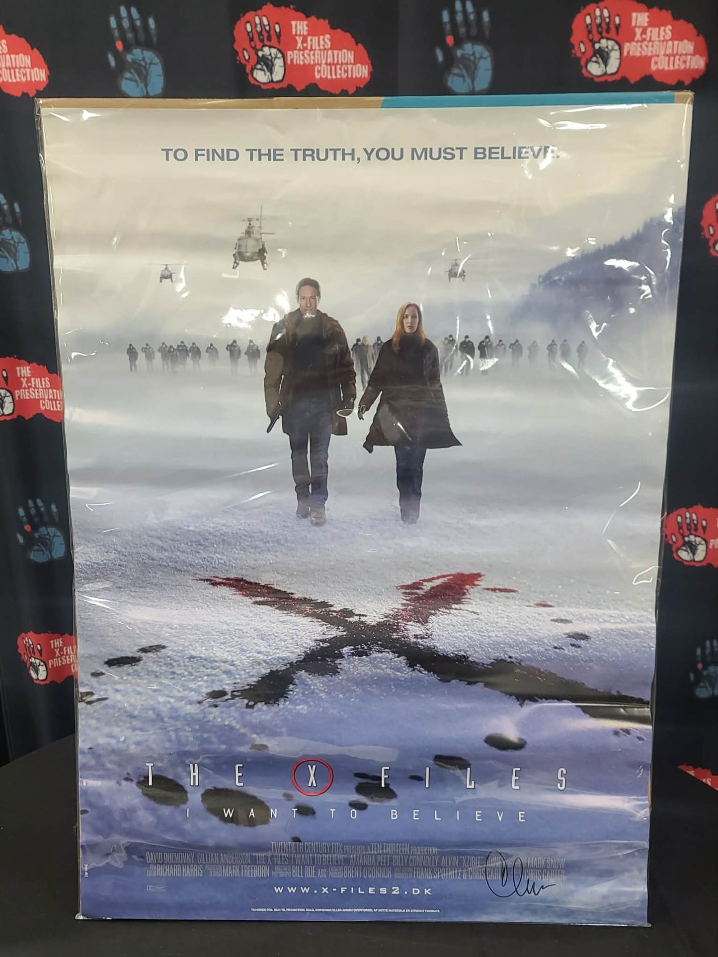 *X-Files-IWTB X-Files Movie Poster - Autographed by Chris Carter