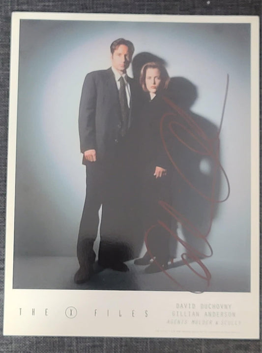 X-Files Fan Club Photo - -Autographed by Gillian Anderson - (JAB)