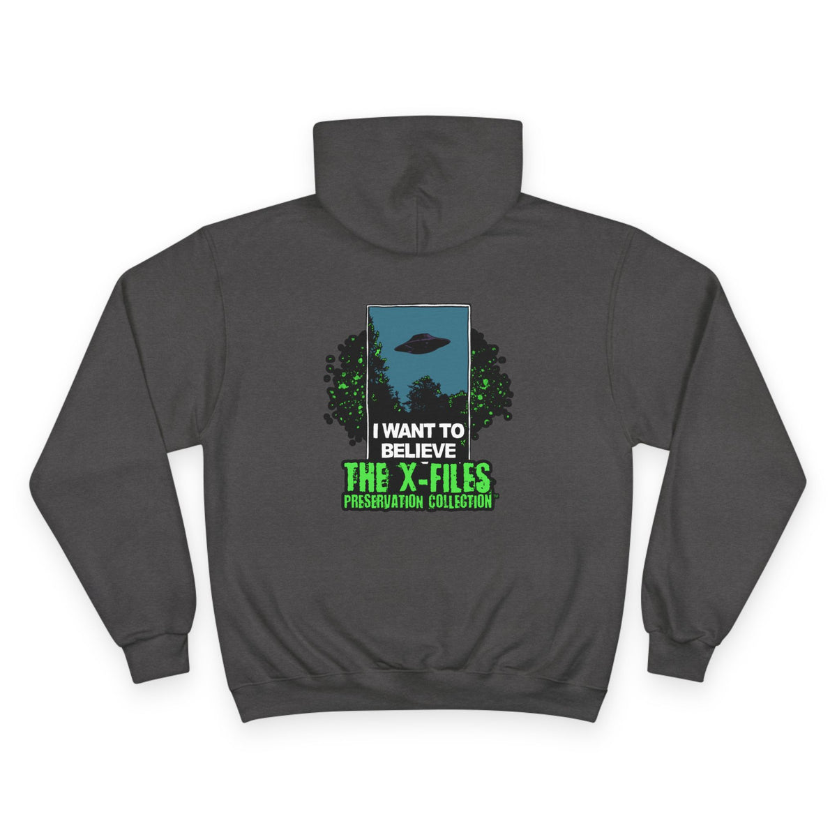 X‑Files "I Want to Believe" Hoodie — Retro UFO Alien Graphic Pullover