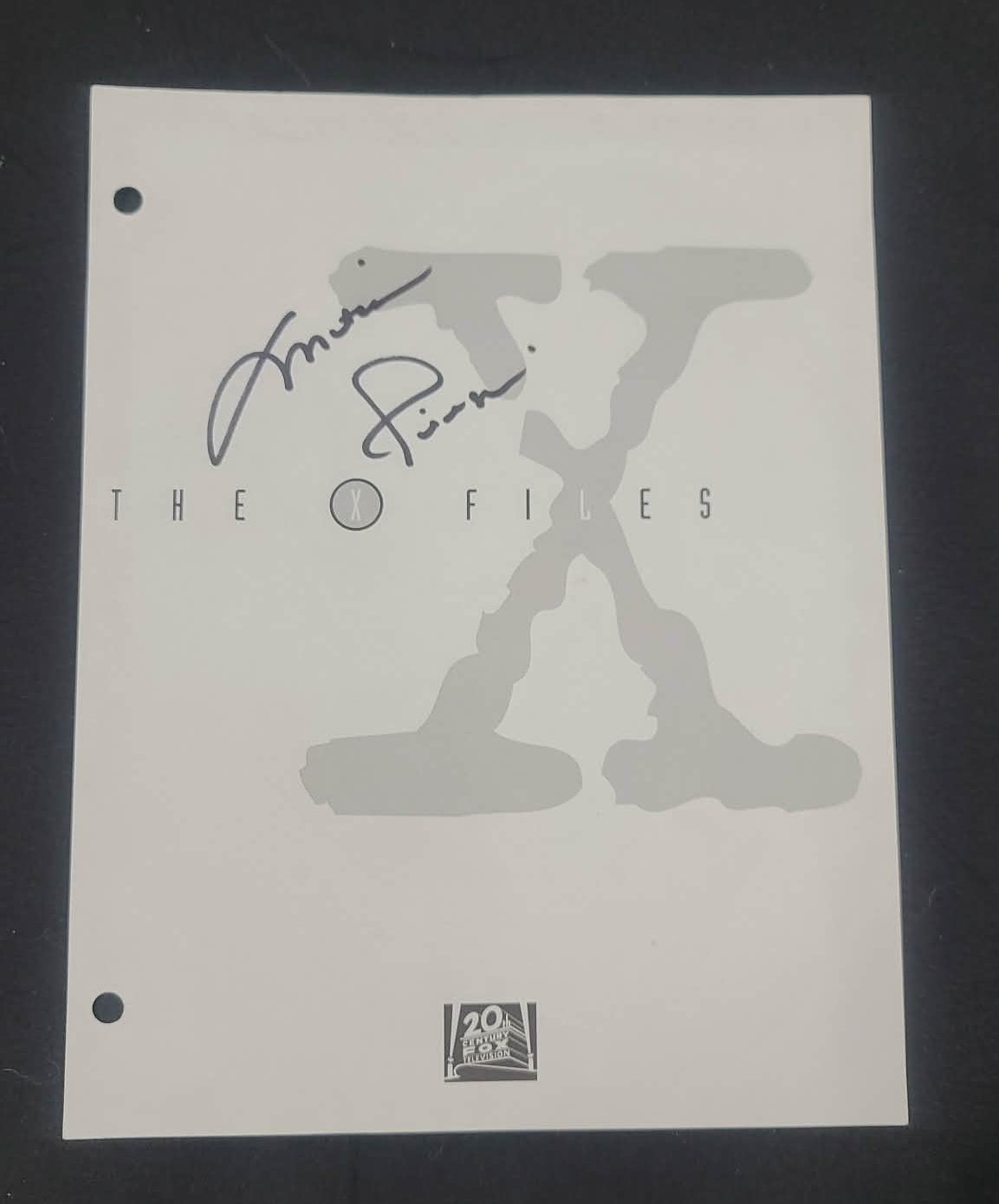 *X-Files - Original Script Cover- Autographed by Mitch Pileggi / Skinner