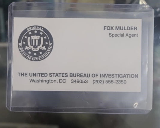 X-Files - Special Agent Fox Mulder Business Card- Cosplay