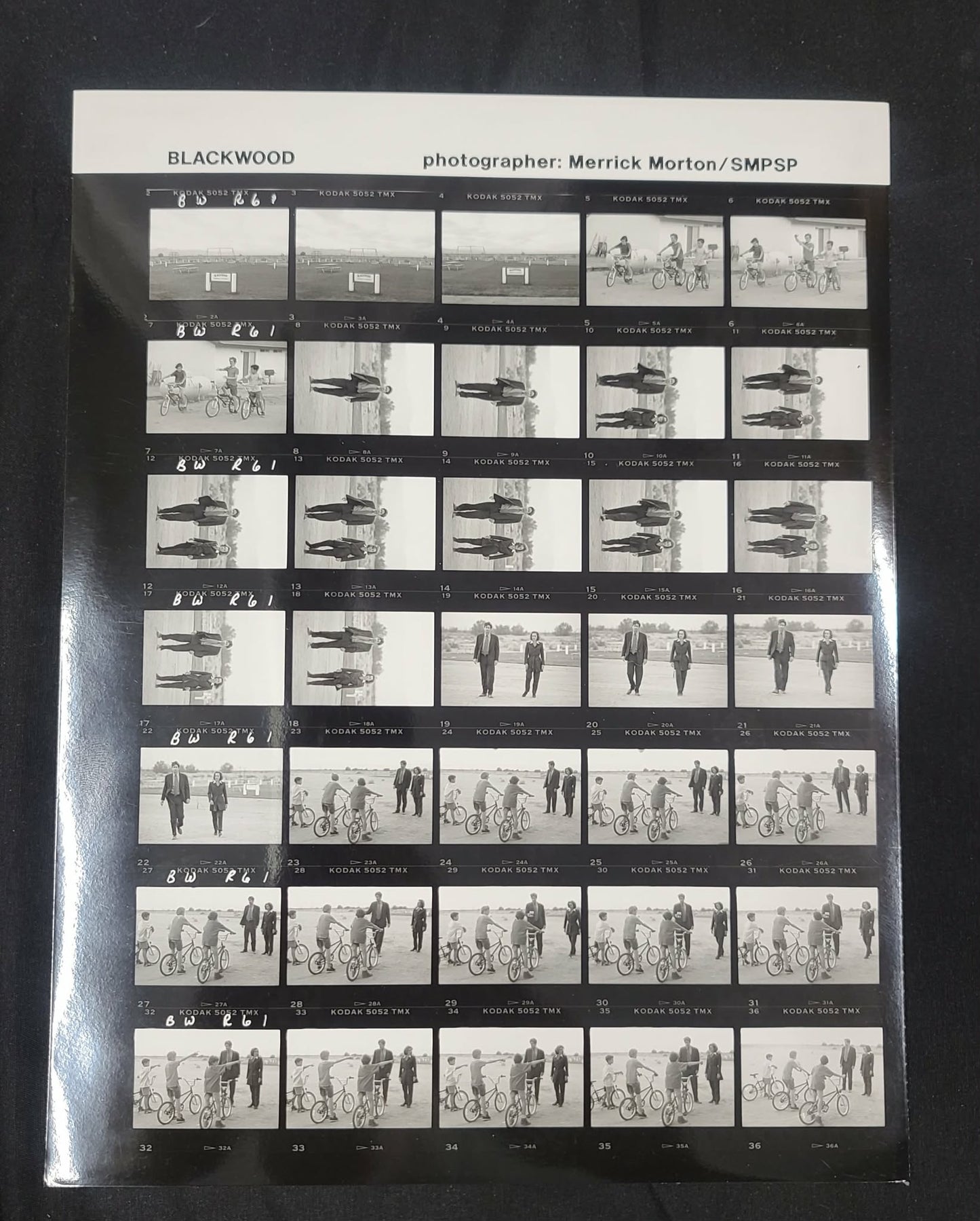 *X-Files- Original Production Used Contact Sheet - FIGHT THE FUTURE (BLACKWOOD) - Mulder & Scully playground
