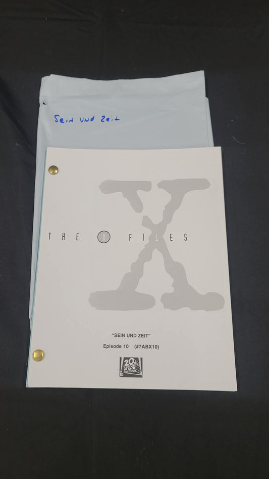 *X-Files - Original Production Used Script - SEIN UND ZEIT