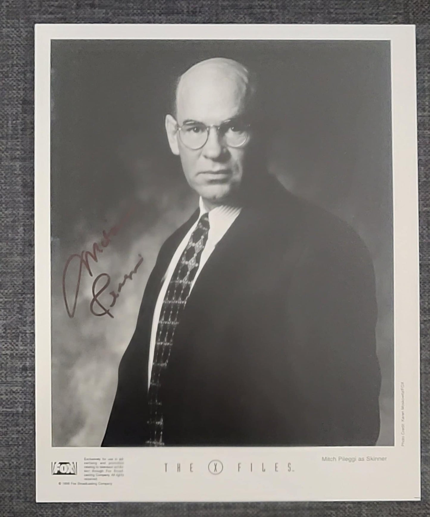 X-Files Press Photo - Autographed by Mitch Pileggi - (JAB)