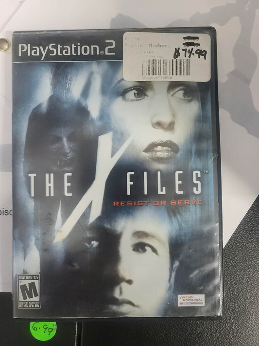 The X-Files: Resist or Serve PS2 / PlayStation 2 game  *OOP*