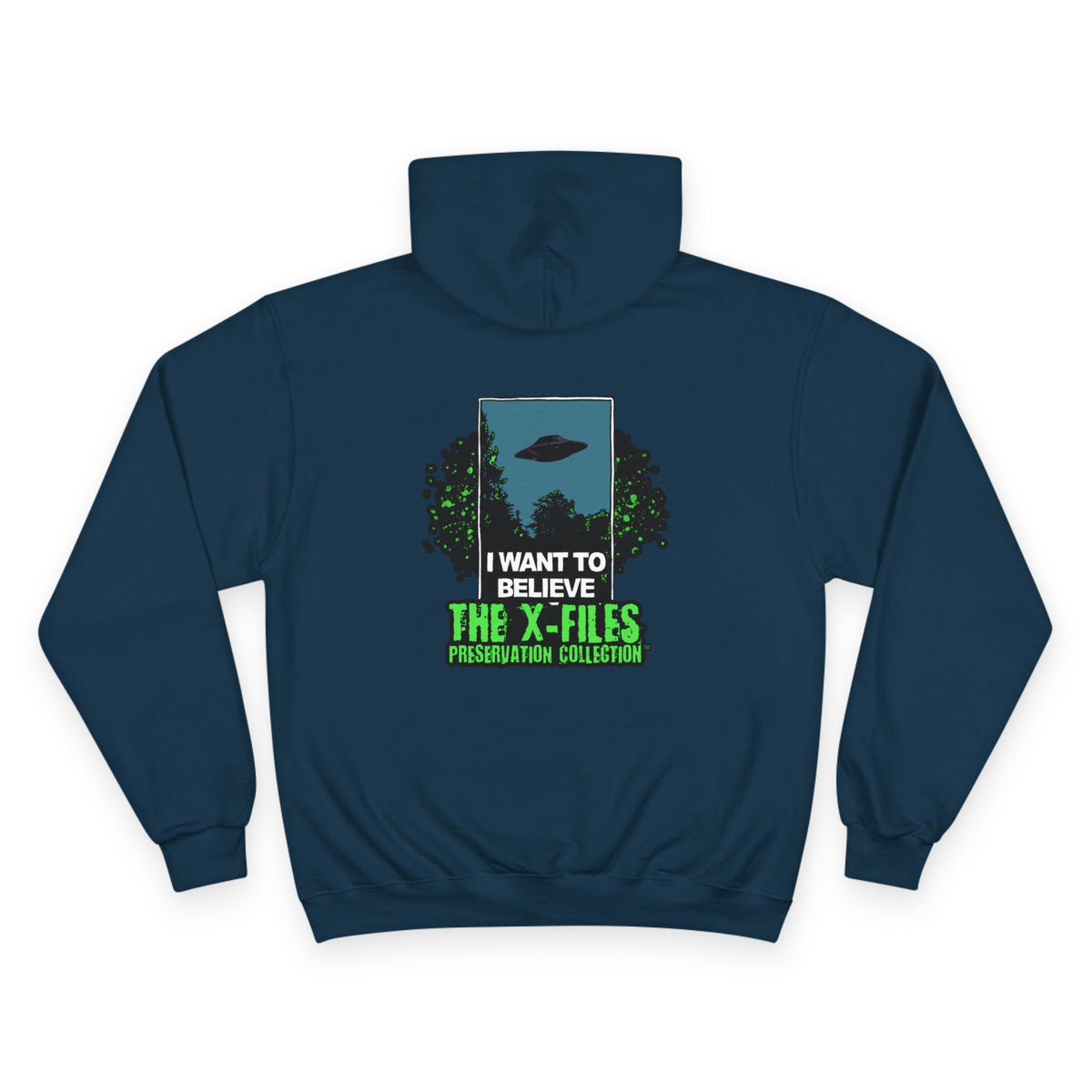 X‑Files "I Want to Believe" Hoodie — Retro UFO Alien Graphic Pullover
