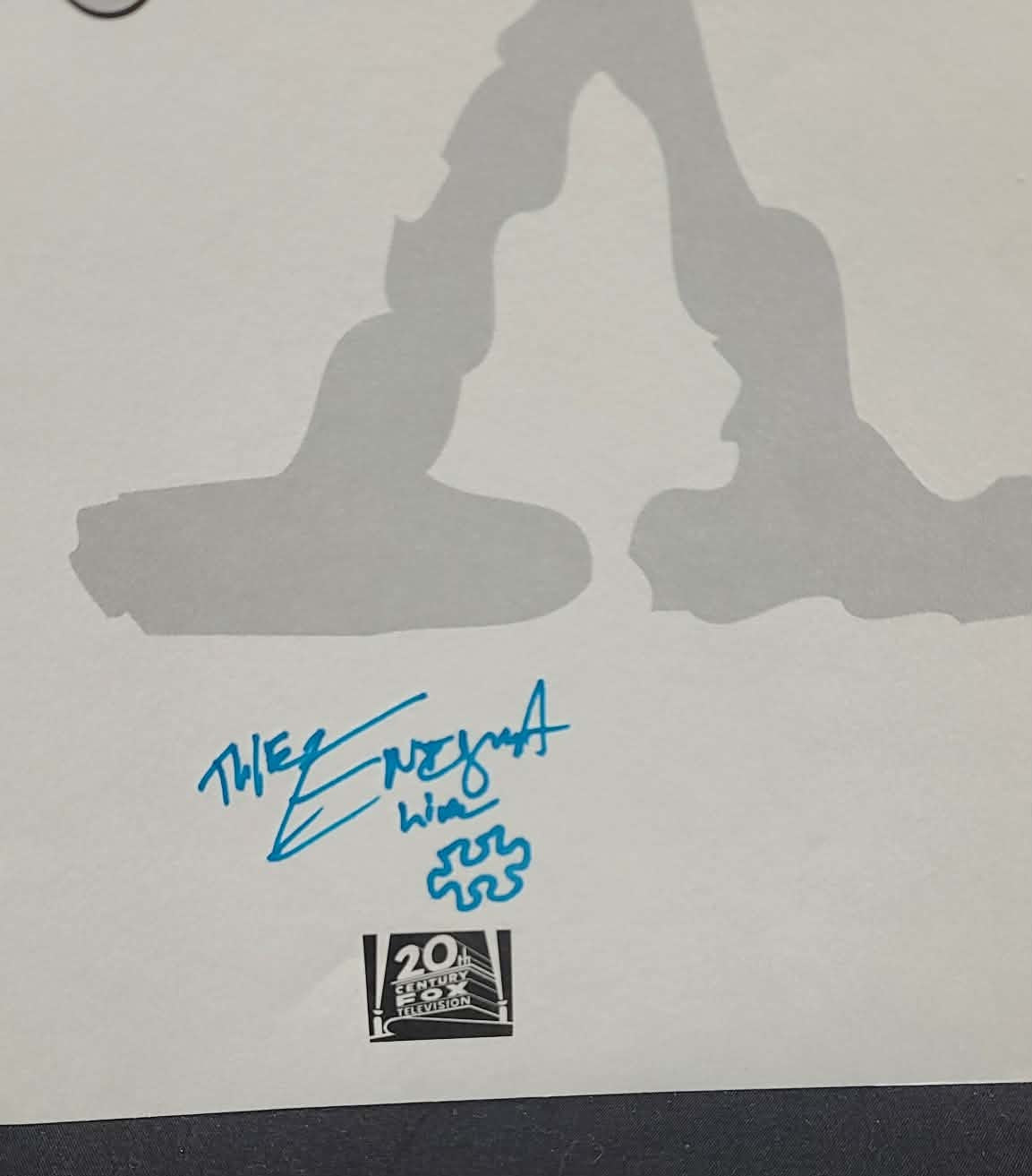 *X-Files -  Script Cover -Autographed by THE ENIGMA