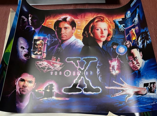 X-Files- Very Rare X-Files Pinball Backglass Translite