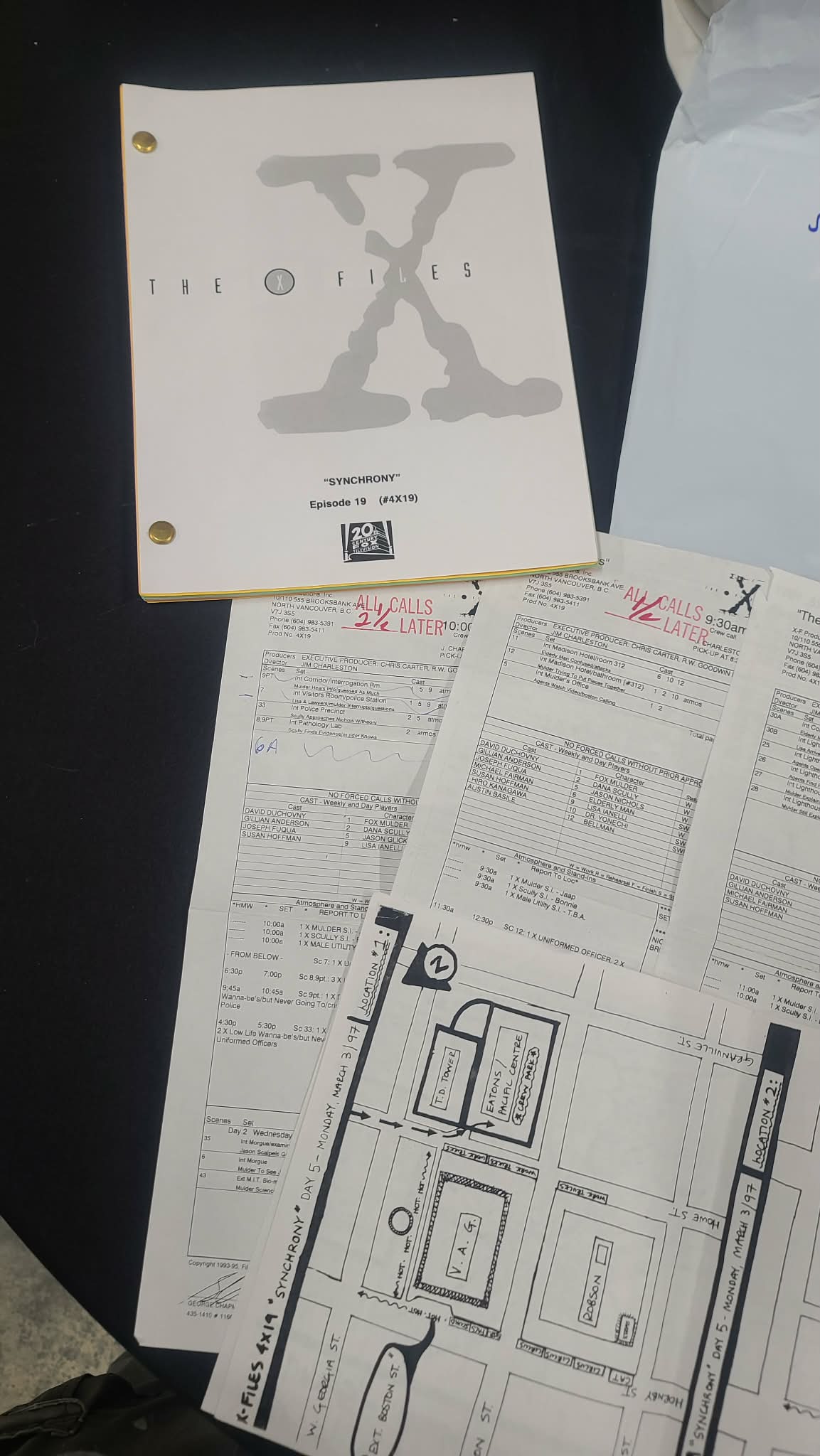 *X-Files - Original Production Used Script - Synchrony