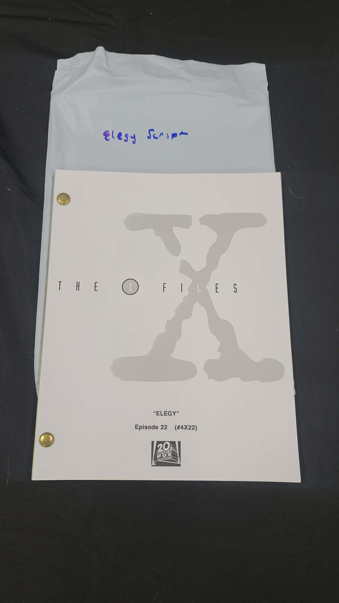 *X-Files - Original Production Used Script -ELEGY