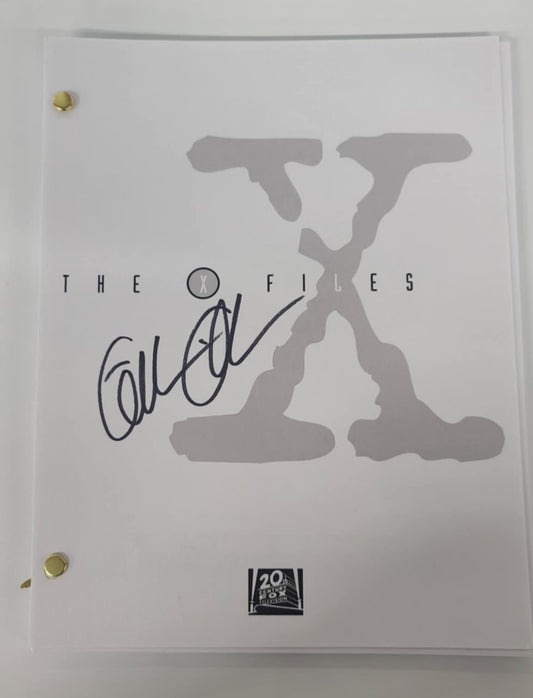 Autographed by Gillian Anderson-X-Files Production Copy Script -episode ALL THINGS