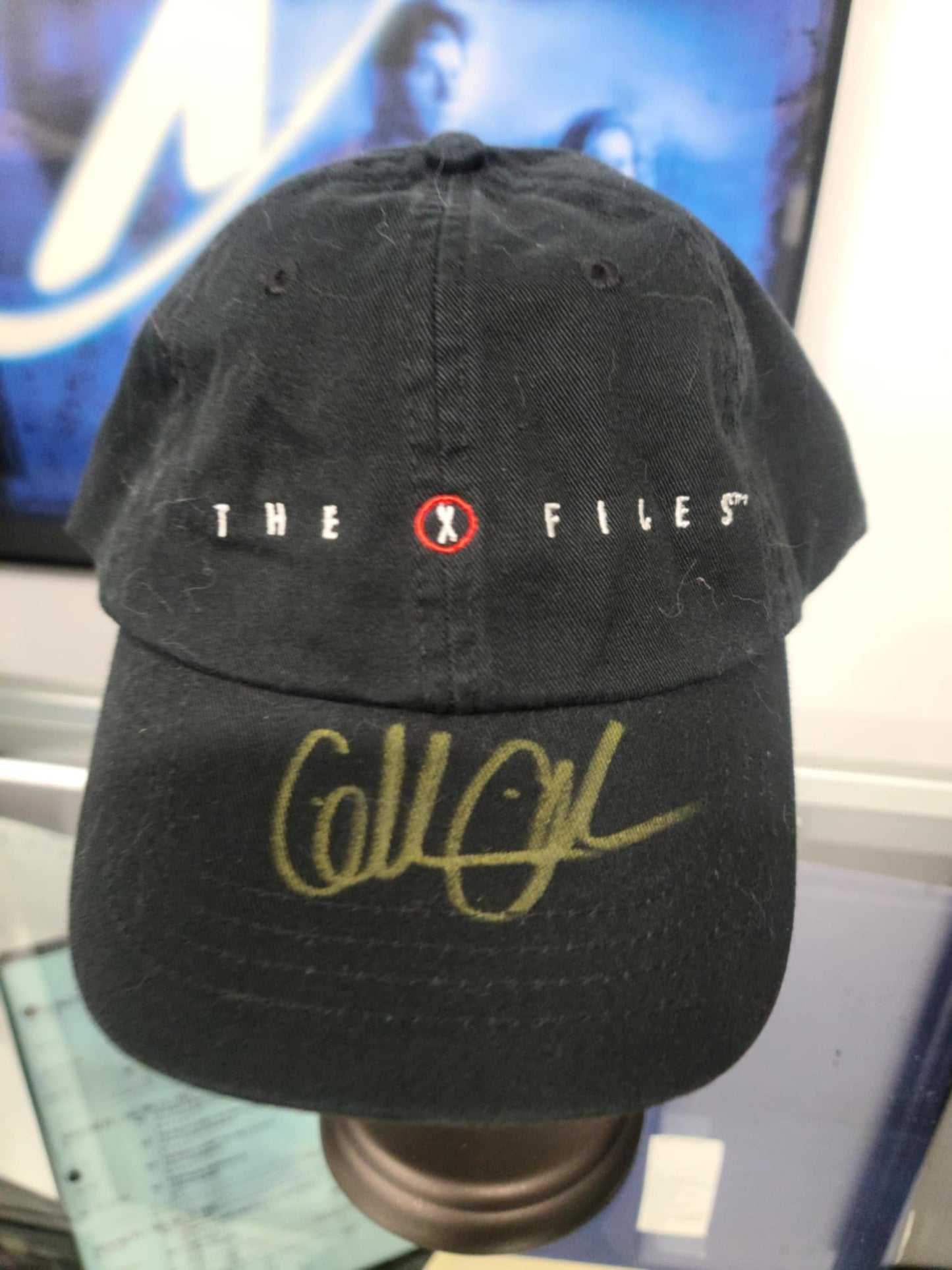 The X-Files Hat - Autographed by Gillian Anderson (Gold)