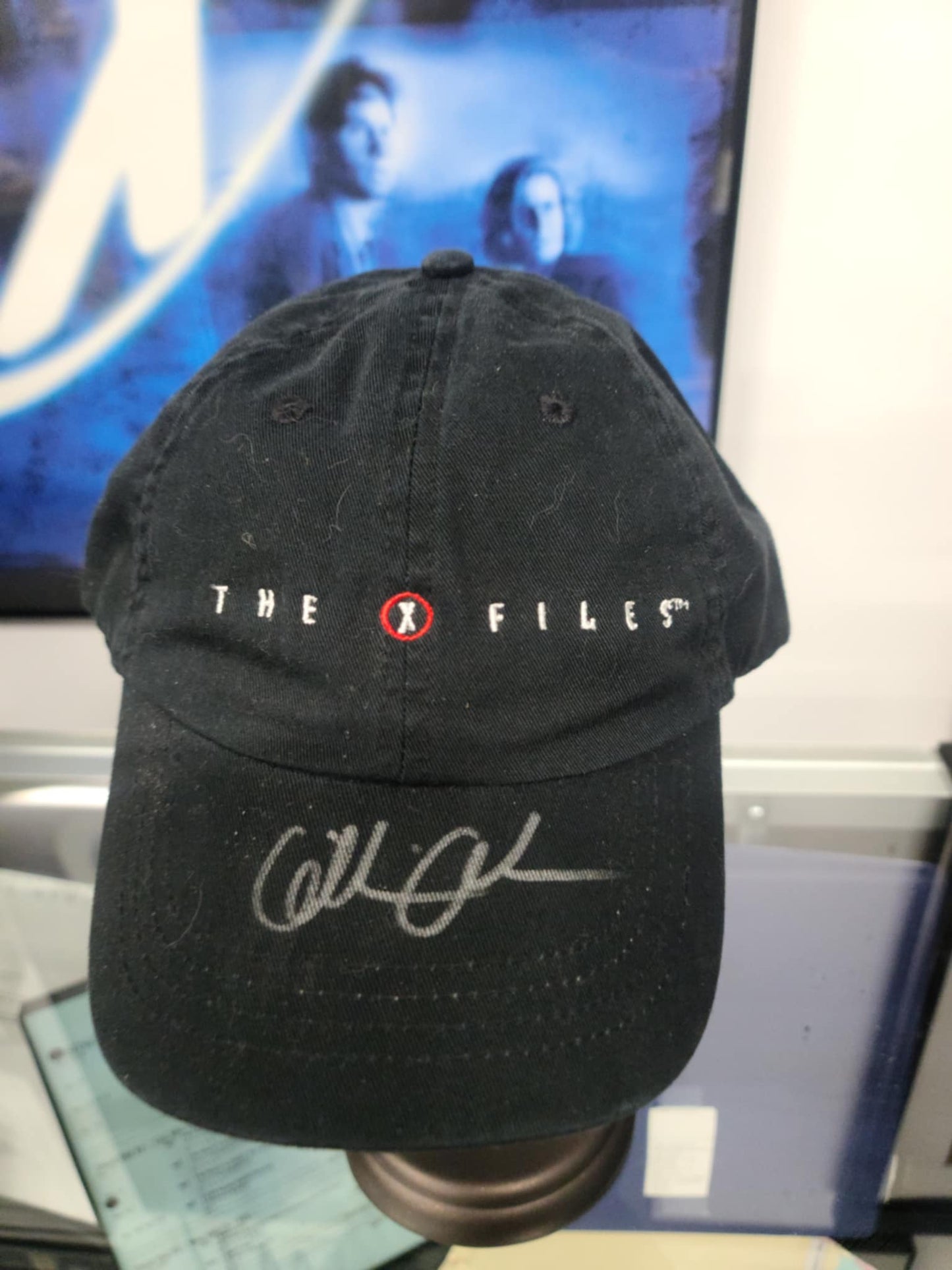 The X-Files Hat - Autographed by Gillian Anderson (Silver)