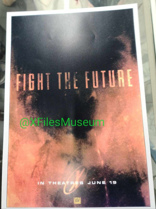 The X-Files FIGHT THE FUTURE Concept Art Print "VV"  8" x 10"