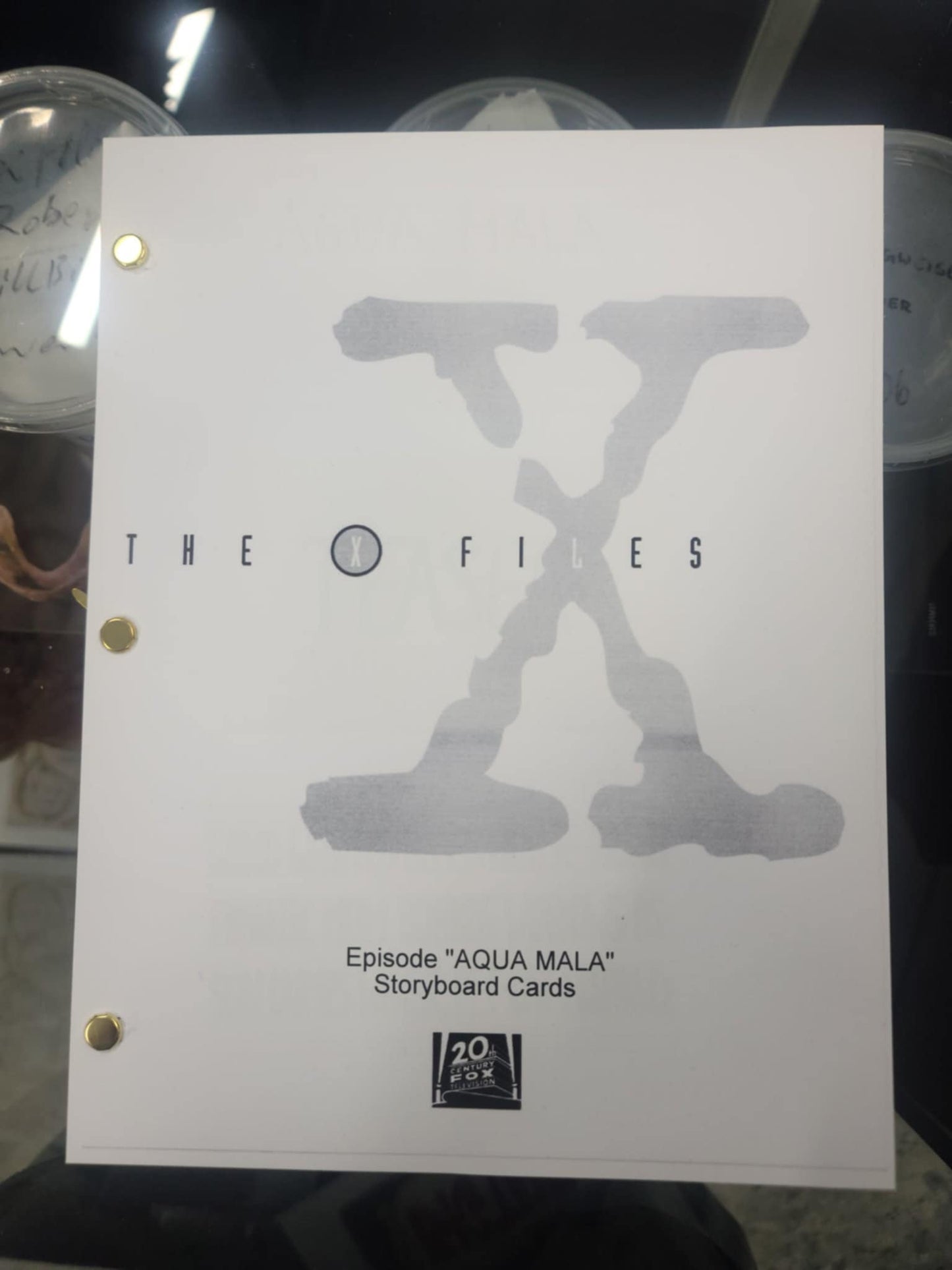 THE X-FILES Storyboard Card Sheets - Episode "AQUA MALA"