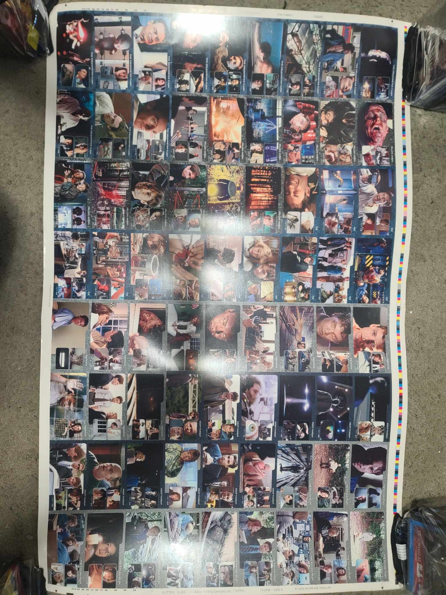 Showcase-Trading card Uncut Sheet - Full Size Printer Sheet