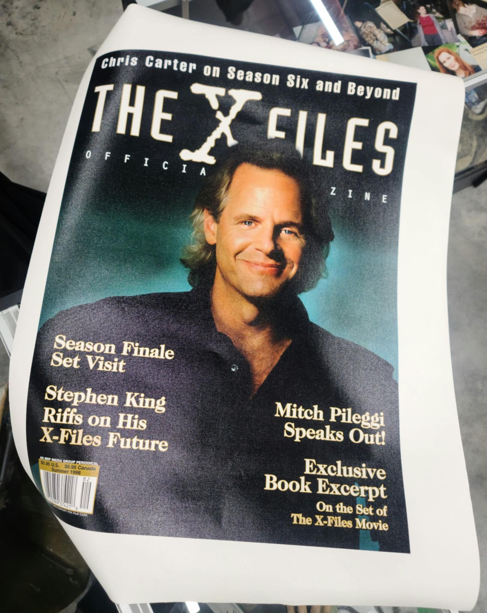 X File Magazine X-Files Magazine Chris Carter Cover Canvas Poster – The X-Files ...