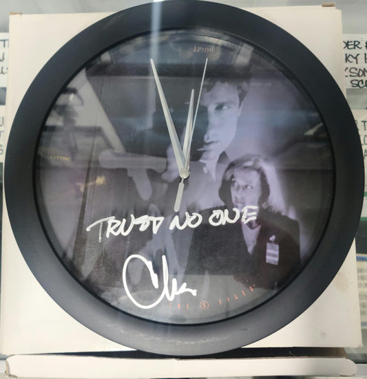 X-Files Clock Autographed by Chris Carter