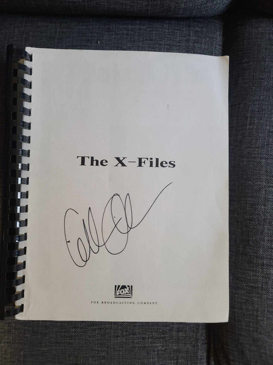 Gillian Anderson Autographed -Fan made The X-Files Collection Journal