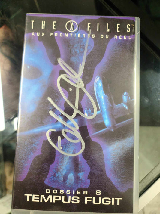 International X-Files VHS - Dossier 8 - TEMPUS FUGIT- Autographed by Gillian Anderson