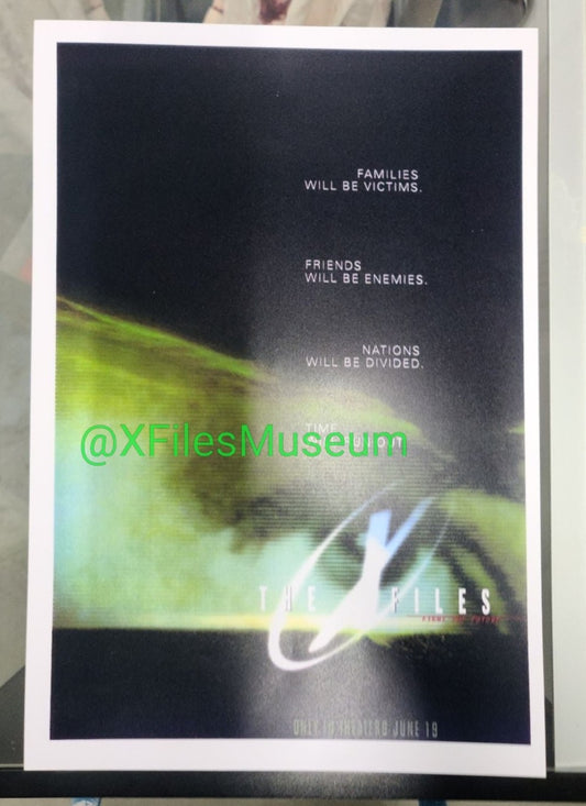 The X-Files FIGHT THE FUTURE Concept Art Print 13" x 19" Poster Print - 84
