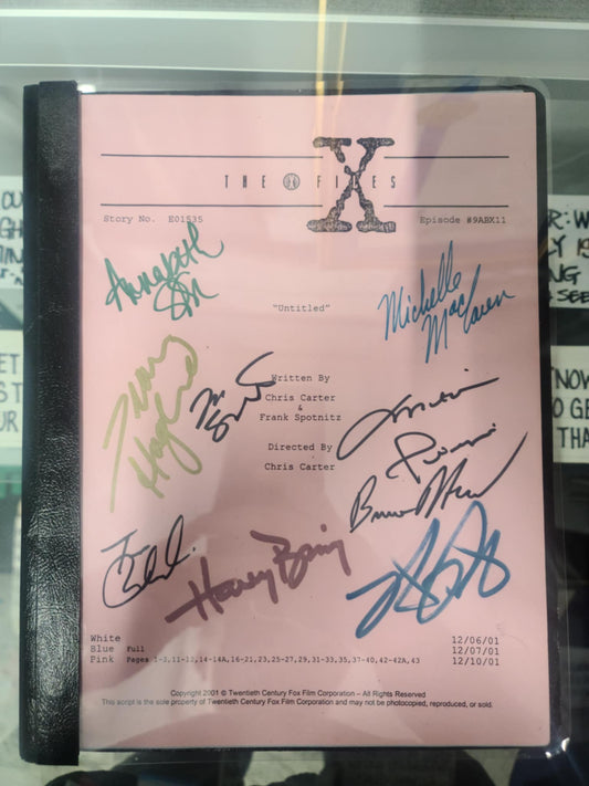 Production Used X-Files Script - Episode "PROVIDENCE" -Autographed