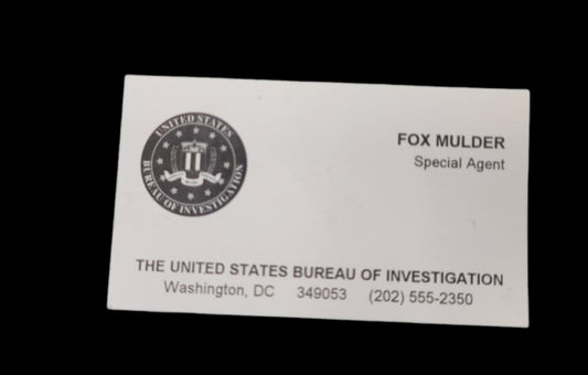 Fox Mulder  Business Card - Production Used