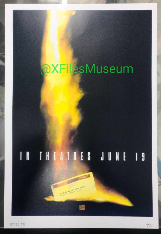 The X-Files FIGHT THE FUTURE Concept Art Print "NN" x 10"