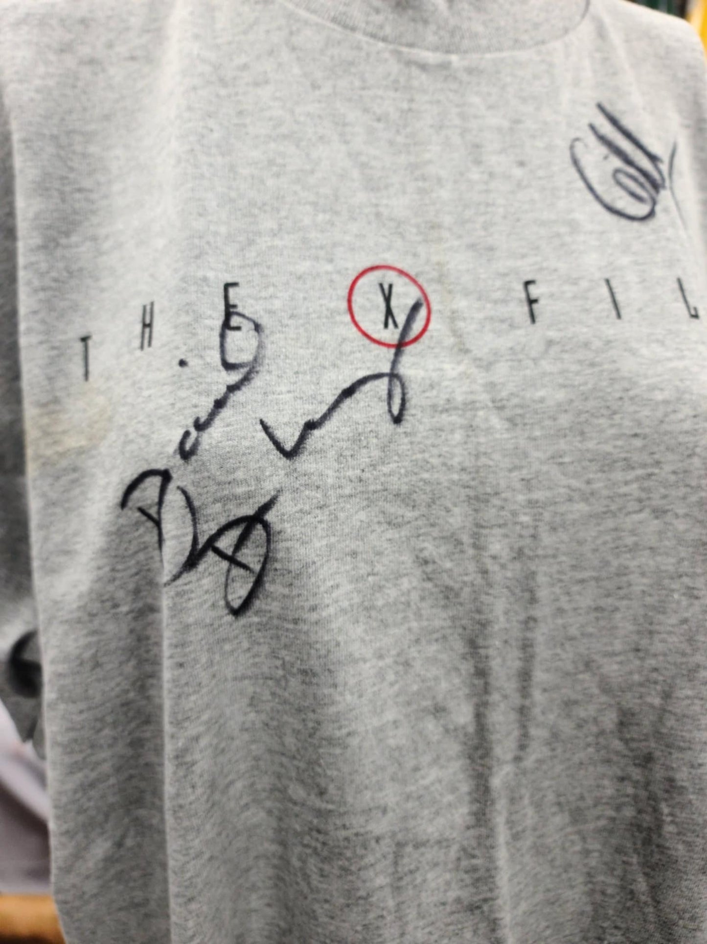 The X-Files Shirt - Autographed by David Duchovny and Gillian Anderson