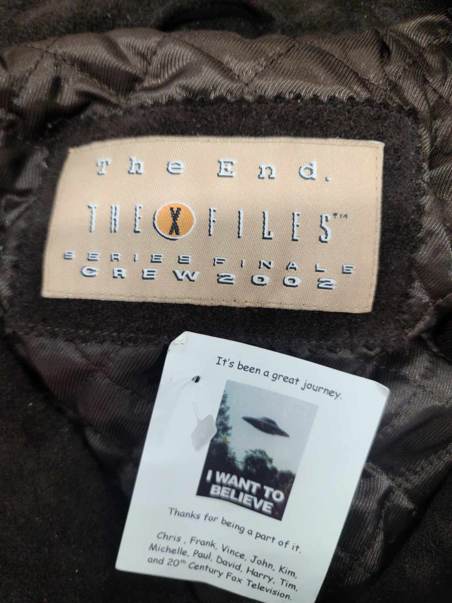 The X-Files Series Finale 2002 Suede Jacket 2002