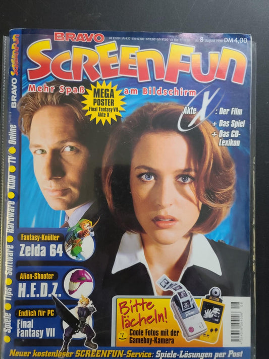 Screen Fun Magazine - - X-Files August 1998