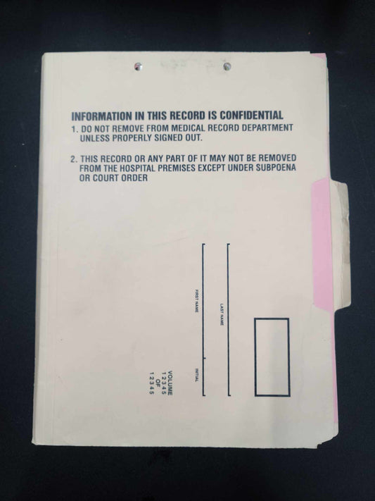 Production Used Set Dressing - Medical File