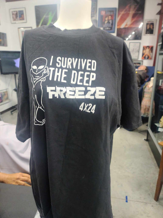 X-Files  I Survived the Deep Freeze Crew Shirt